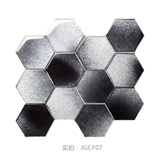 JNJ Стеклянная современная шестиугольная мозаика на стену