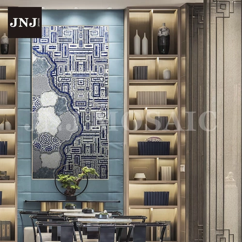 JNJ Мозаичная плитка фон стена популярность телевизионная крыльца Простая современная загадка сдвиг
