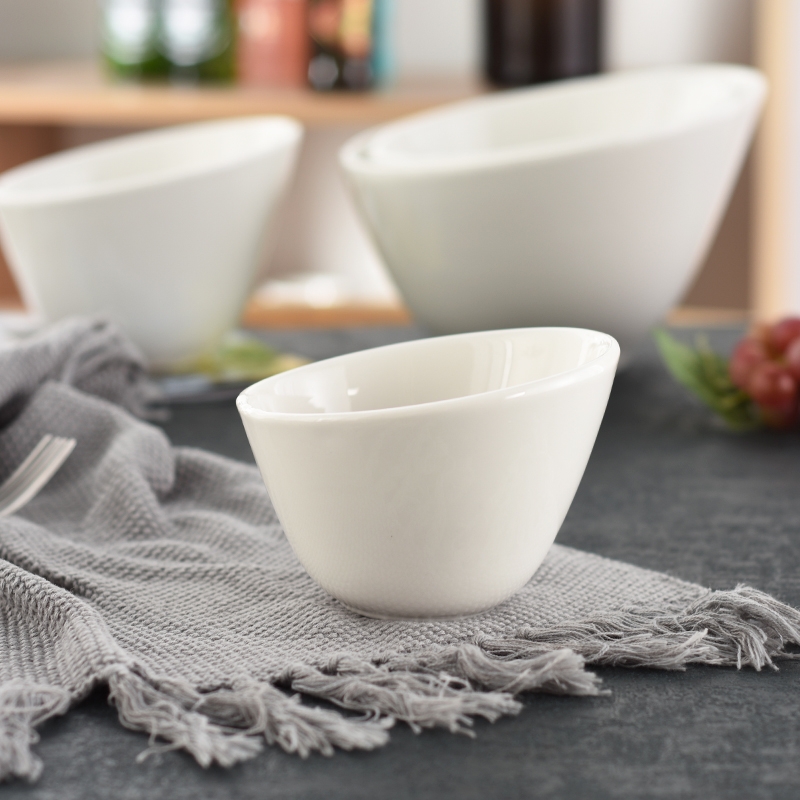 BQ ceramic hotpot restaurant tableware self -help sauce bowl ltd. restaurant, vegetable vegetable bowl bowl bevel sauce barrel