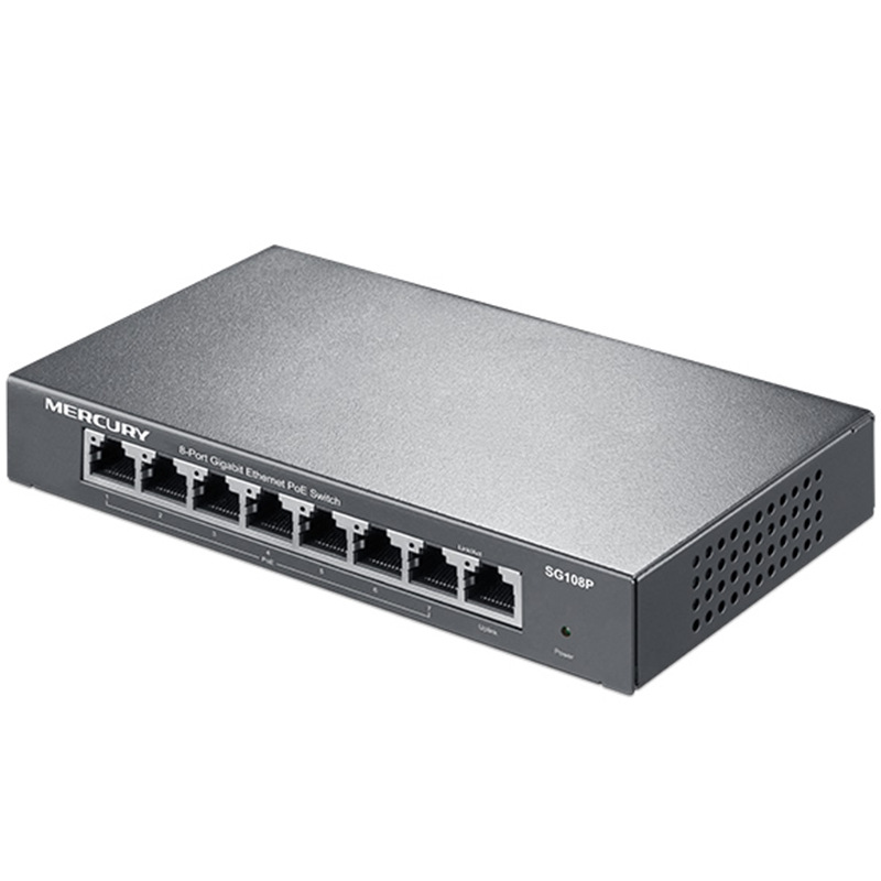 MERCURY Mercury SG108 Full one thousand trillion 8 mouth Internet Switch 1000M Internet Enterprise Office Home Desktop Small Internet Interface Increasing Augers Episode-line Streaming Online