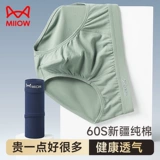 Трусы, тонкие дышащие хлопковые антибактериальные шорты, приталенные штаны, средняя посадка