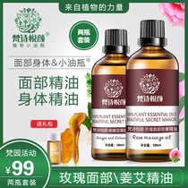 Rose face Old ginger Grass Massage Essential Oils Skincare Scraping Body Sommelight Meridians Meridians Pushback Beauty Institute Special