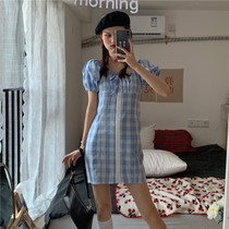 Dress summer 2021 new womens Korean version of small fresh fashion foreign style student small thin skirt