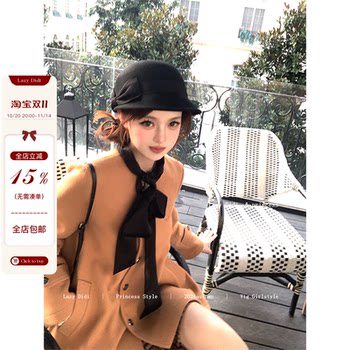 Lazydidi berlin past recommendation!! rich family's daughter's cape woolen coat mid-length high-end coat