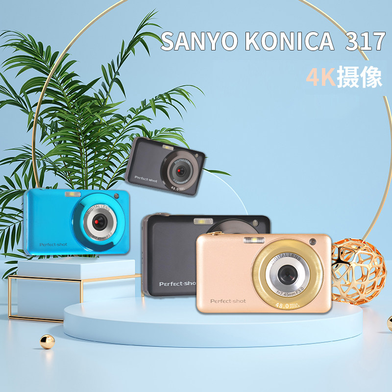 Brand new 317 student camera 40 million pixel high-definition digital camera retro CCD digital camera card machine