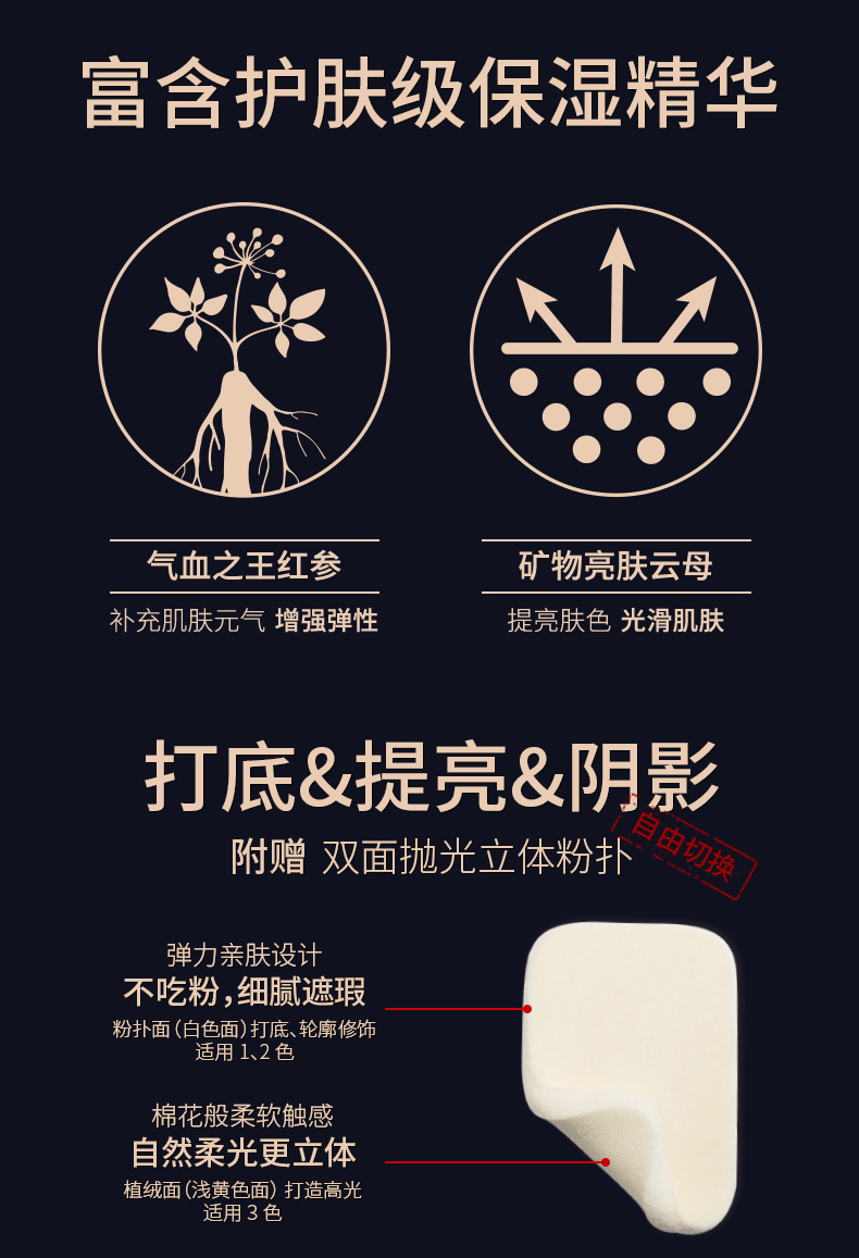 Mary 黛 佳 红 Che khuyết điểm - Bột nén phấn phủ kiềm dầu cho da mụn