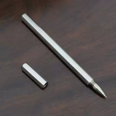 Stainless steel hexagonal metal pen bold improved version to send lovers, friends, elders, colleagues practical gifts, collectible ideas
