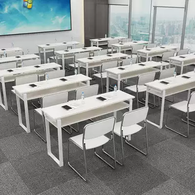 Educational institutions Student training table and chair combination desks and chairs double training table tutoring class long table