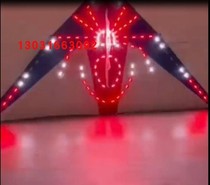 New patch light luminous kite 3 flat luminous Chinese knot dragonfly five-star spider umbrella cloth carbon pole