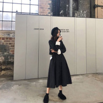  Autumn 2021 new female fairy thin chic high-end design casual early autumn long-sleeved dress