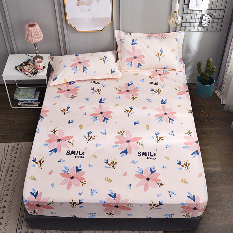 Bed hat single cotton sheets men and women 1 2m1 5 m 1 8 mattress cover bedspread fixed detachable cartoon