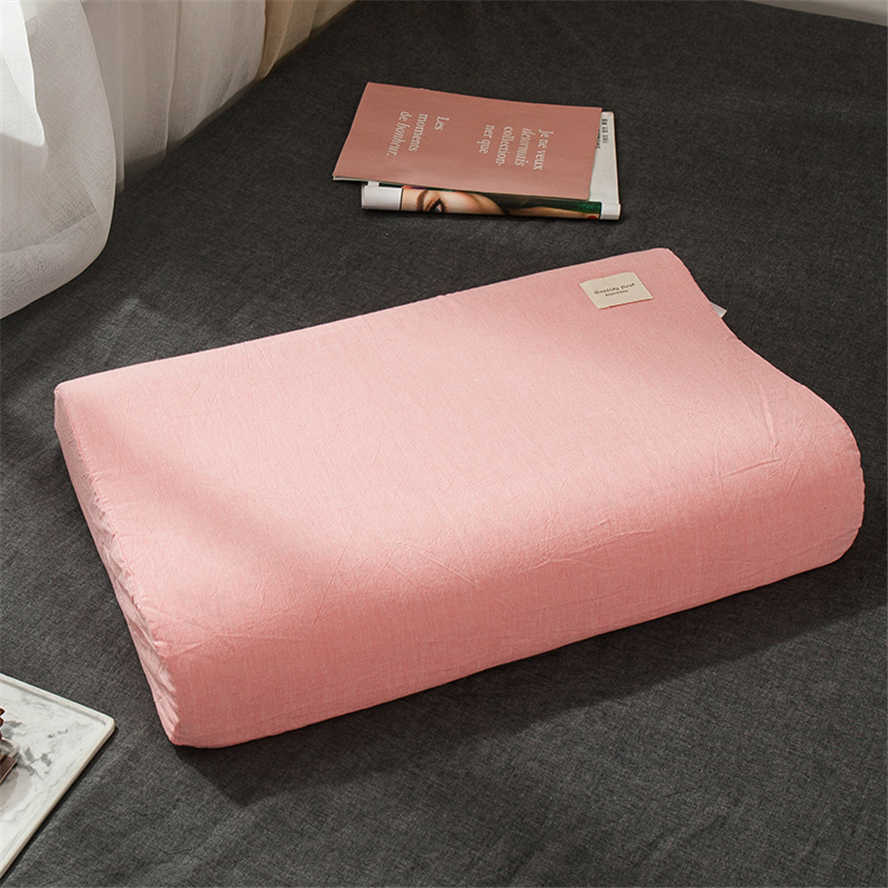 Latex Pillow Pillowcase Pair of 50x30 pure cotton full cotton Single children Student 60x40 Memory pillowcase