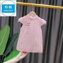 Summer girls 100 days old dress Chinese style Hanfu children cheongsam thin cheongsam skirt female baby dress