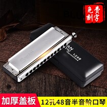 10 10 holes 12 holes 14 holes 16 holes harmonica Senior adult beginner professional playing violin half-tone harmonica