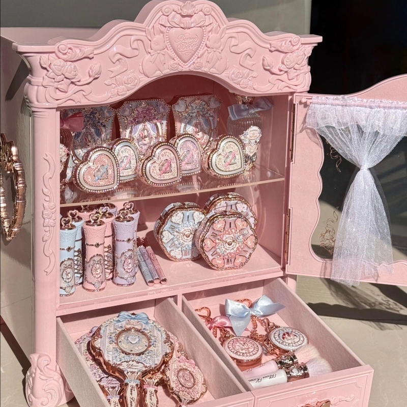 Flower Knows Bonnie Garden All-In Gift Box + Makeup Set (Blush, Lip Gloss, Eyeshadow, Handheld Mirror, and Accessories)