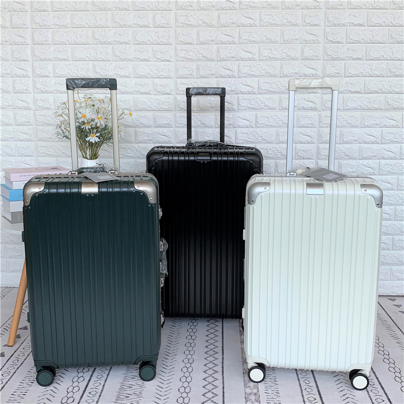 Exported to Japan MARRLVE5609 pearl white aluminum frame box trolley case original single travel suitcase universal mute wheel