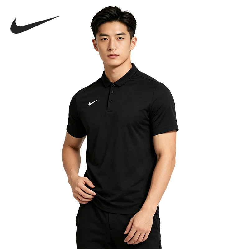 Nike/Nike Men's Short-Sleeved Skin-Friendly and Comfortable T-Shirt Summer New Quick-Drying Breathable Lapel Tennis Polo Shirt