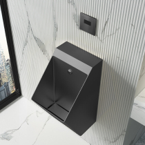 Mosen High Nordic black stainless steel urinal Bar small poop hanging wall type induction urinal urinals