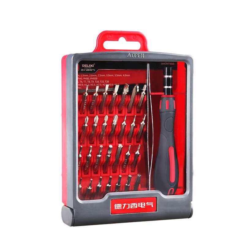 Dreshi Electric (DELIXI Electric) 33 pieces of sets of watches and clocks combined with lengthened rod screwdriver