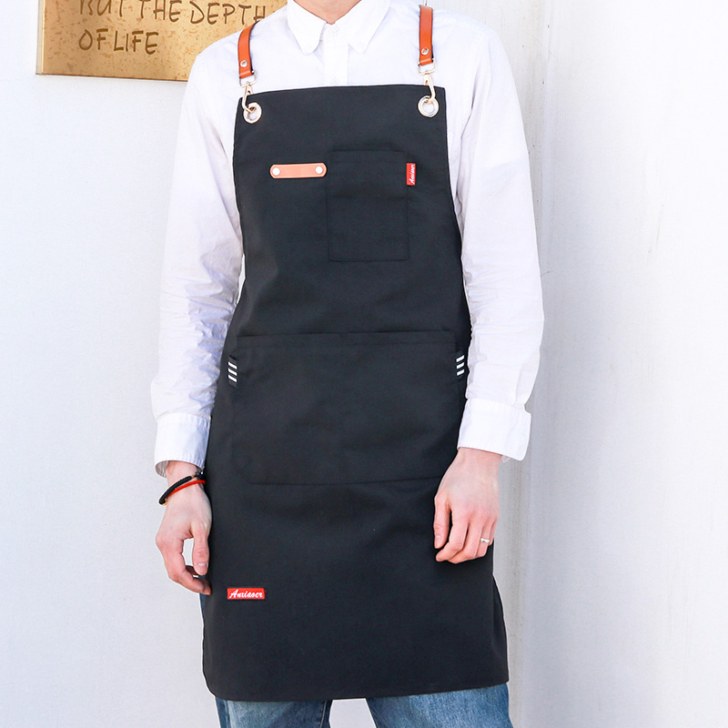 Beauty shop work clothes Personality trend Hair salon Hot dye technician apron tide Hairdresser apron hair salon special tide