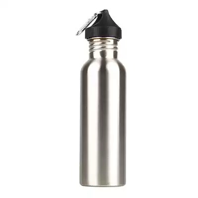 Single-layer stainless steel insulation kettle cover OUTDOOR hiking AND cycling mountaineering METAL 750ML SPORTS large mouth water cup cover