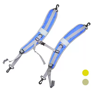 Winter swimming bag shoulder baby bag mountaineering hiking backpack Shoulder strap Drifting bag comfortable protective shoulder pad Blue bag belt