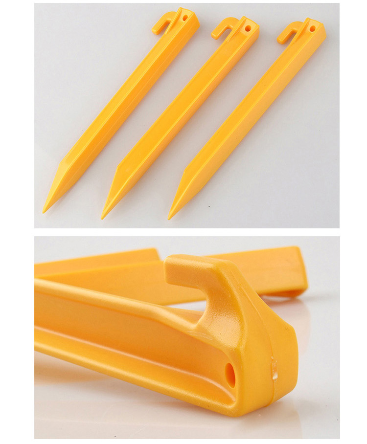 Móng tay bằng nhựa nylon lớn Cắm trại leo núi lều móng tay cách nhiệt bầu trời rèm bãi biển móng tay 30,5cm - Lều / mái hiên / phụ kiện lều móc leo núi