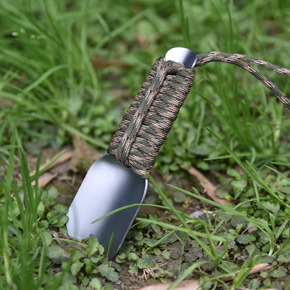 Outdoor camping mountaineering tent Emergency windproof U-nail Garden gardening shovel Leisure digging sand digging soil aluminum shovel