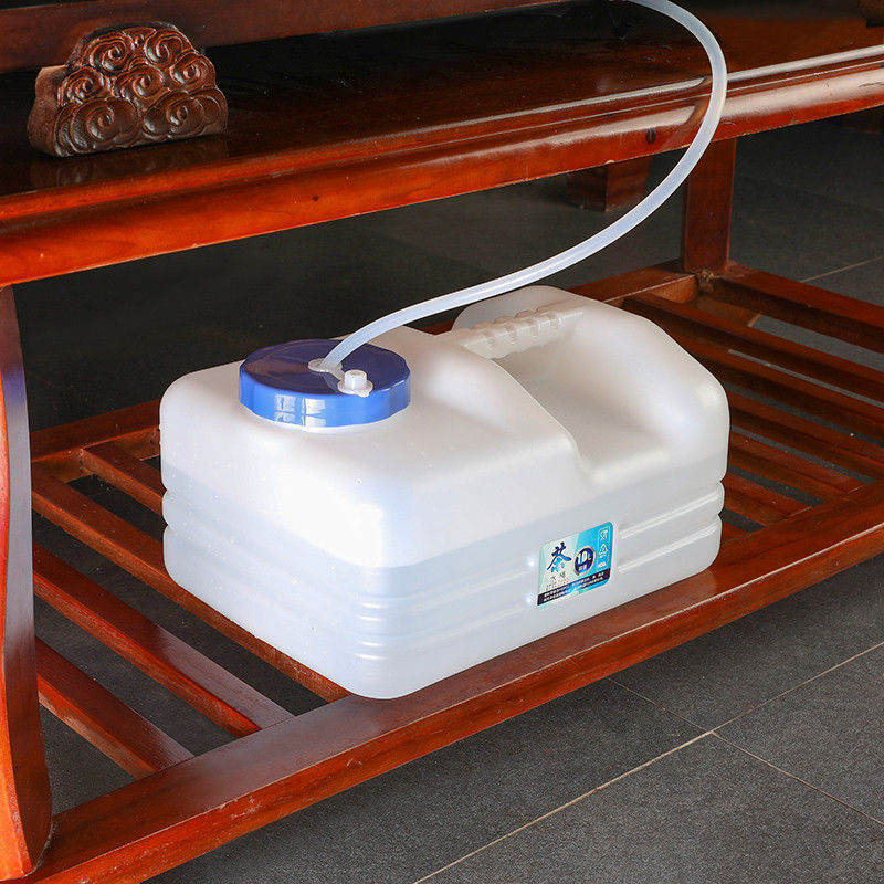 Tea Water Bucket Gongfu Tea Water storage Bucket Domestic flat Square Dwarf Bucket Tea Table Water Tank Tea Tray Drinking Water Barrel