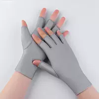 Половина пальца светло-серая 1 пара