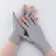 Половина пальца светло-серая 1 пара