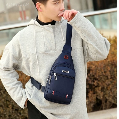 Мужская водонепроницаемая нагрудная сумка, небольшая сумка, сумка через плечо, нейлоновая тканевая сумка на одно плечо, ткань оксфорд, увеличенная толщина