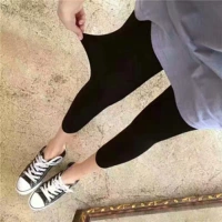 Xuất khẩu sang Nhật Bản, không có Ấn Độ, chất liệu sợi than tre tự nhiên, bảy điểm, xà cạp, quần đơn, co giãn lớn - Quần tây thường quần thun nữ