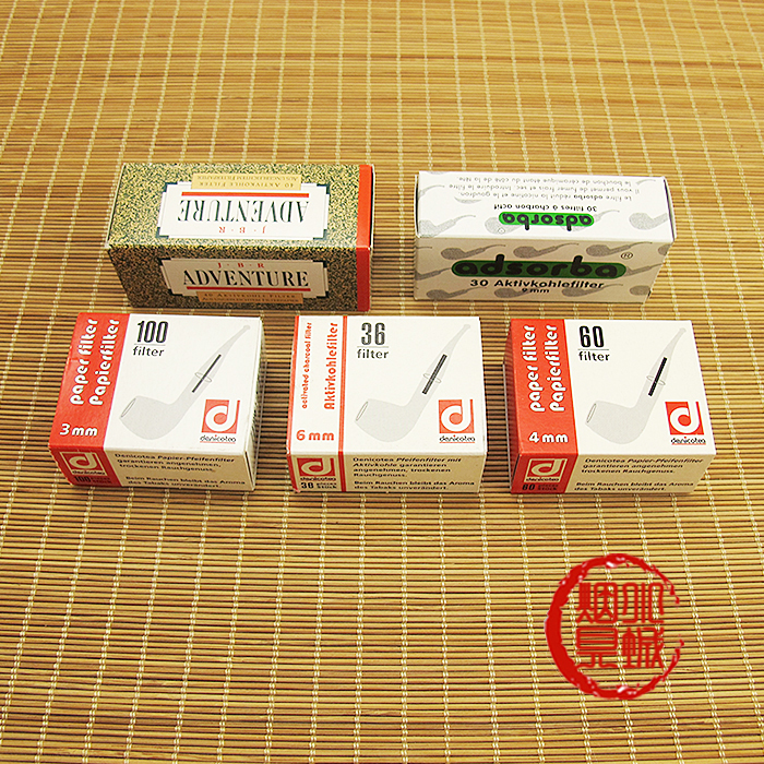 German denicotea Dannicote Missouri pipe 3 4 9 6mm activated carbon filter core paper core