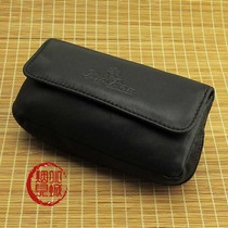 big-ben a grade pure sheepskin pipe bag cigarette bag leather black 2 bucket bag