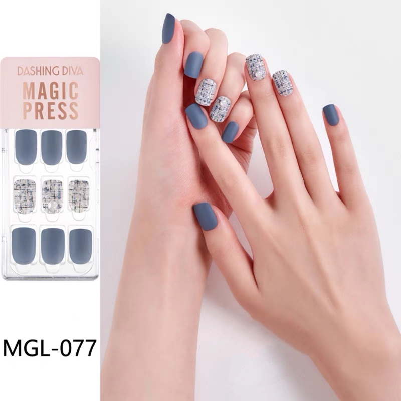 21 Autumn and Winter Korean Dashing Diva Nail Stickers, Manicure Stickers That Do Not Hurt Nails, Can Be Used during Pregnancy and Lactation