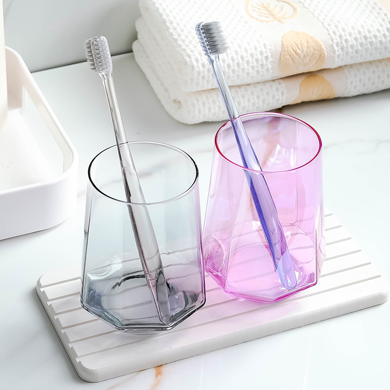 Creative mouthwatering cup glass lovers toothbrush cup suit minimalist teeth brushing cups inwind Nordic Home Wash Cup