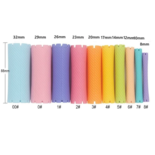 日本原装烫发杠卷发杠子冷烫杠子标准杠加厚水纹烫空心杠烫发工具