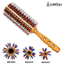Taiwan Hair Wei Goose SM-6024 extended thick overlord comb Pig mane rolling comb Hollow handle curly hair comb