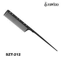 Taiwan hairy goose SZT-212 carbon fiber standard tooth rhinestone pointed tail comb permed hair anti-static pick comb