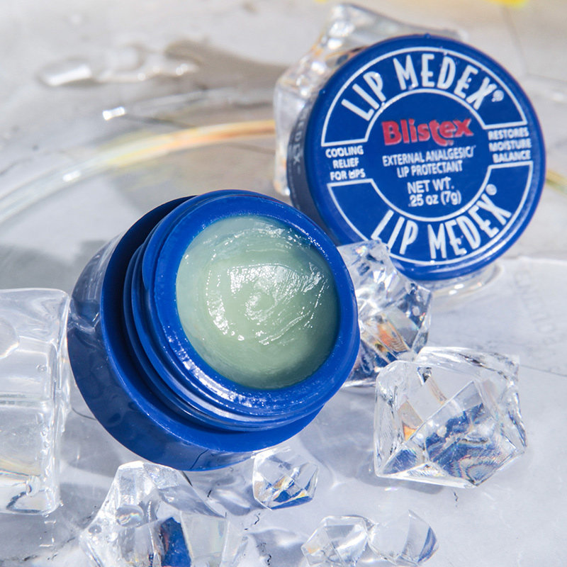 American Blistex Belip Lip Balm 7g Little blue jars colorless moisturizing moisturizing care lipstick anti-dry cleft lip film