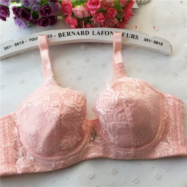 Mùa hè áo ngực siêu mỏng thu thập ren ánh sáng gợi cảm V-type A / B cup bra đồ lót ba ngực - Strapless Bras