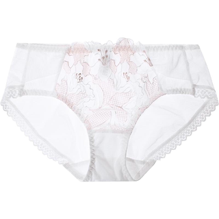 夏娃之秀性感内裤女秋冬薄款透明女士三角裤蕾丝中腰提臀收腹裤