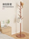 Solid Wood Coat Rack for Bedroom, Living Room, Home Use, Single-Rod Standing Simple Bag Rack