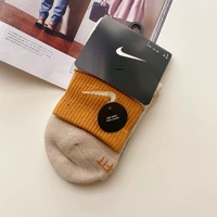 Коричневый желтый + рис двухцветный боковой носки