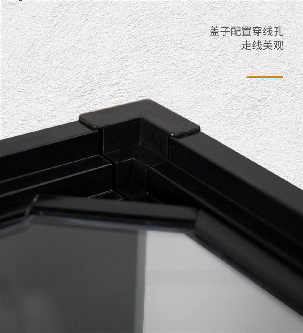 NINEWOOD久物水族80金晶五线超白黑玻侧滤桌面生态造景纯养鱼鱼缸 detail 15