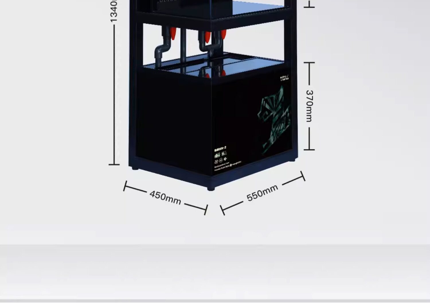 pulocinta葆易马赫龟缸仙巢MR2系列双层大佛鳄龟蛋龟专业底滤龟缸 detail 4