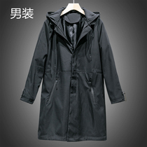 Promotional Mens Clothing West Lake Pavilion Old (Yu) Autumn Clothes Korean Style Handsome Mid-length Trench Coat YP327