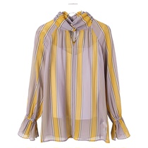 West Lake Loft Old (MC) Spring Dress Pile Collar Striped Snowspun Shirt Small Harnesses Two Sets MC261 Cut Mark