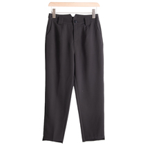 West Lake Pavilion (Yizi) spring dress with special trousers high waist casual suit pants hundred small black pants